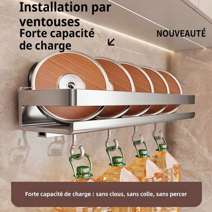 Étagère de cuisine murale à ventouse3