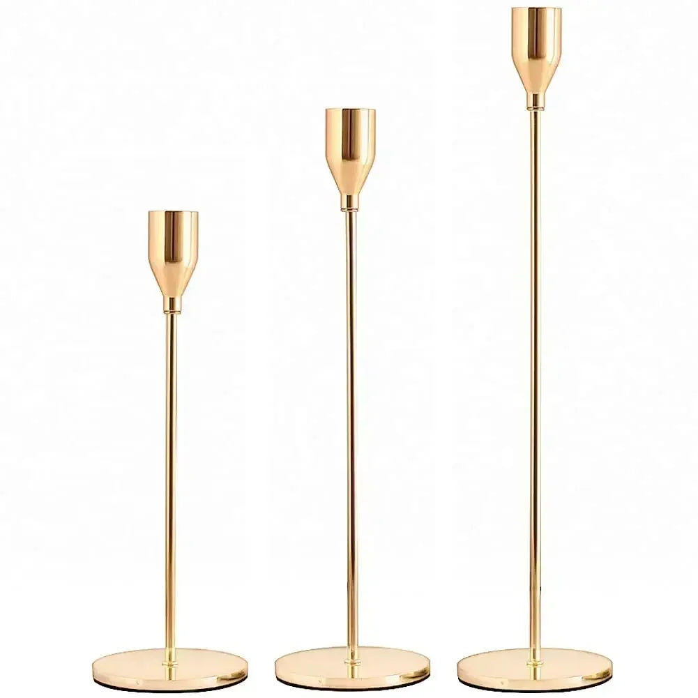 Luna Gold Candle Holder Set