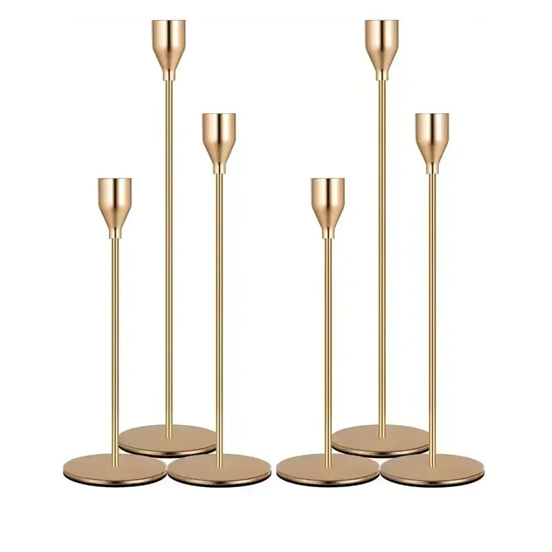 Luna Gold Candle Holder Set