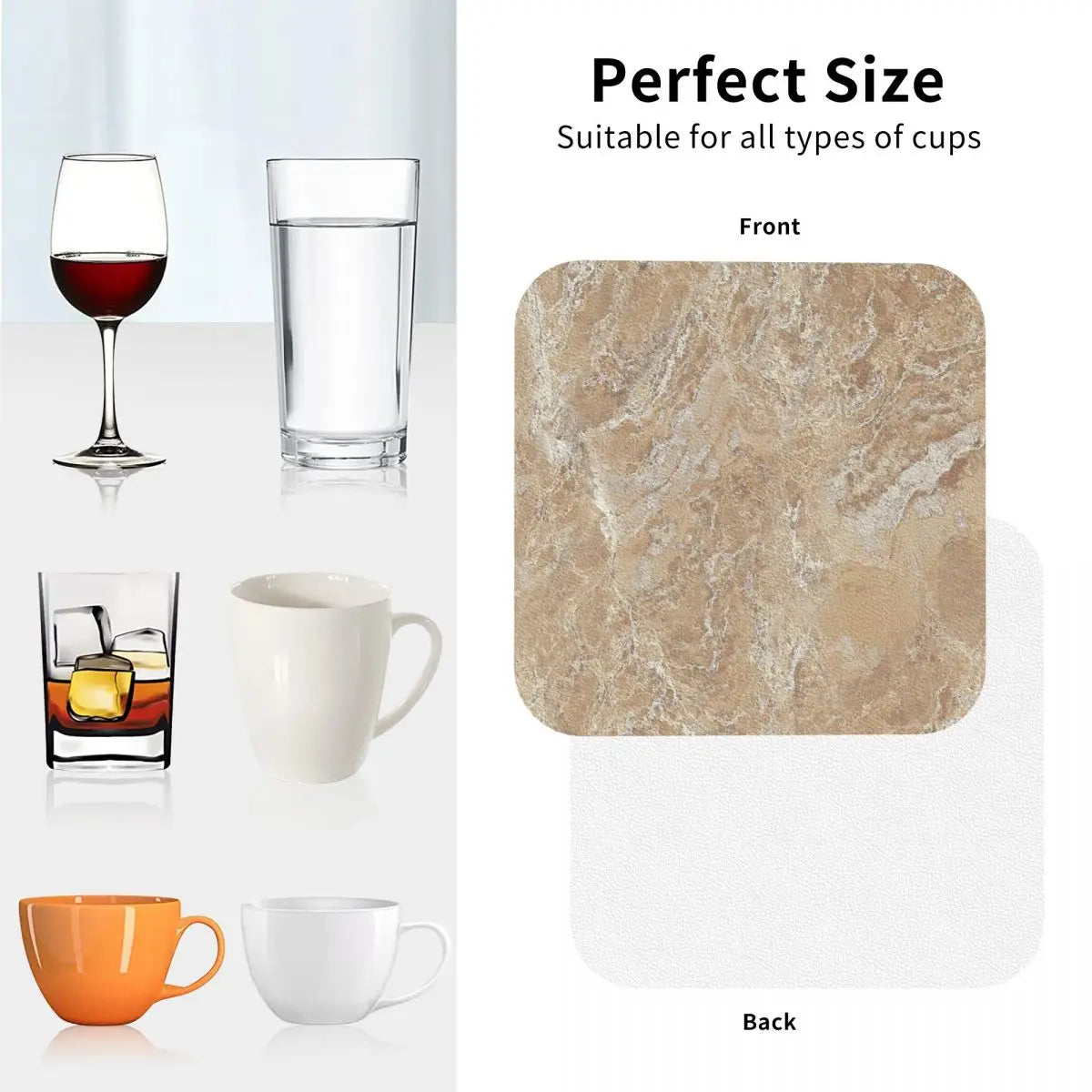 Sienna Stone Coasters & Placemats Set