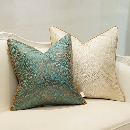 Jacquard Embroidered Cushion Cover