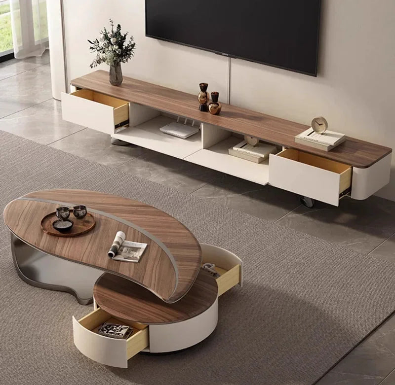 Verdure Luxe Coffee Table & TV Stand Set