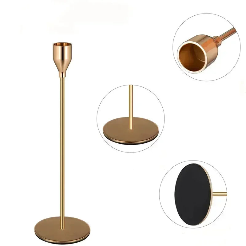 Luna Gold Candle Holder Set