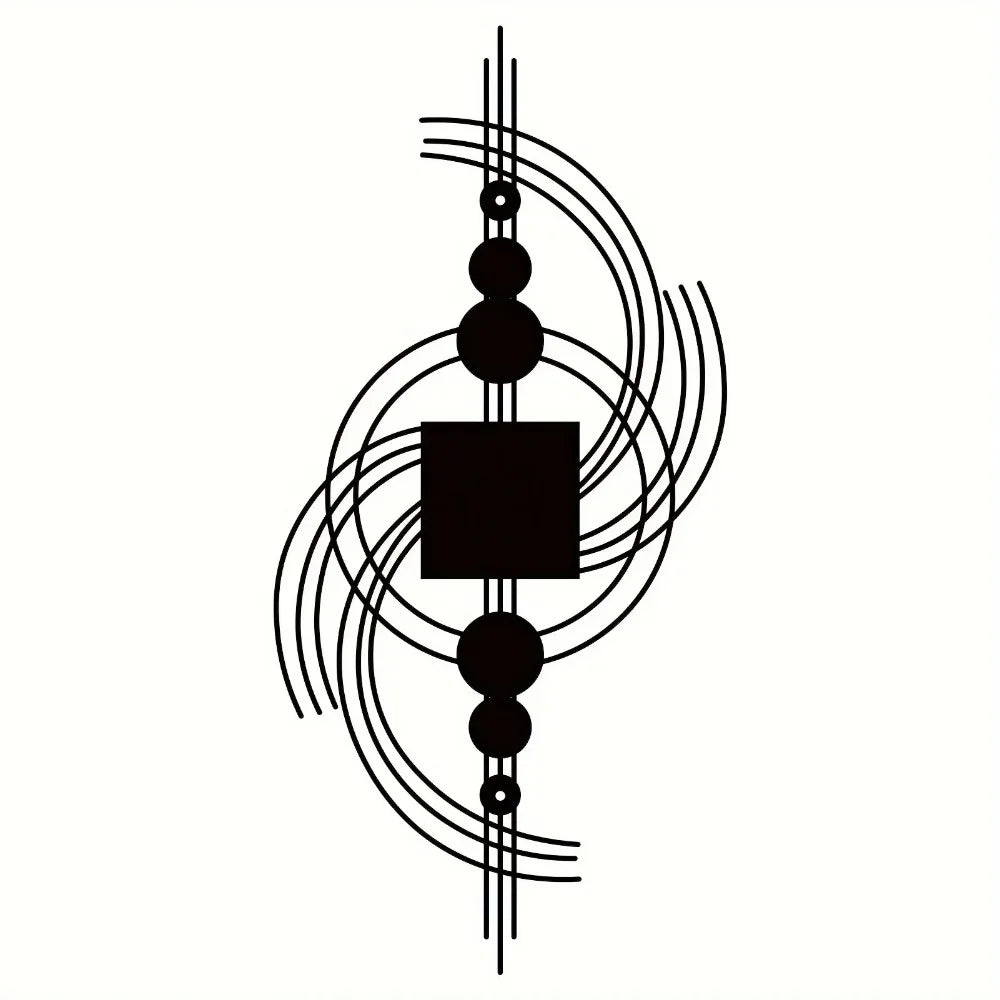 Concentric Circles Iron Wall Art