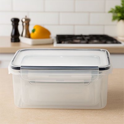 Boite alimentaire avec système de fermeture hermétique
