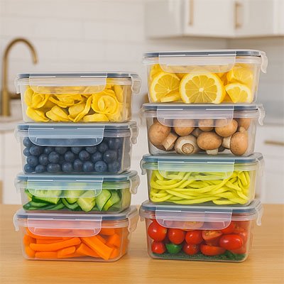 Boite alimentaire  identification facile du contenu sans ouvrir le récipient