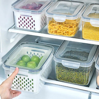 Boite alimentaire pour une rangement facile au réfrigérateur
