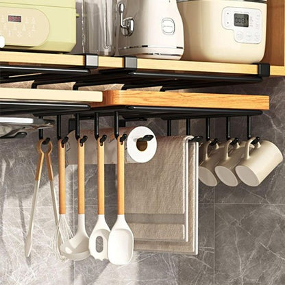 Étagère cuisine couleur noir et bois naturel plus de sérenité